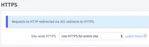 Site-wide HTTPS